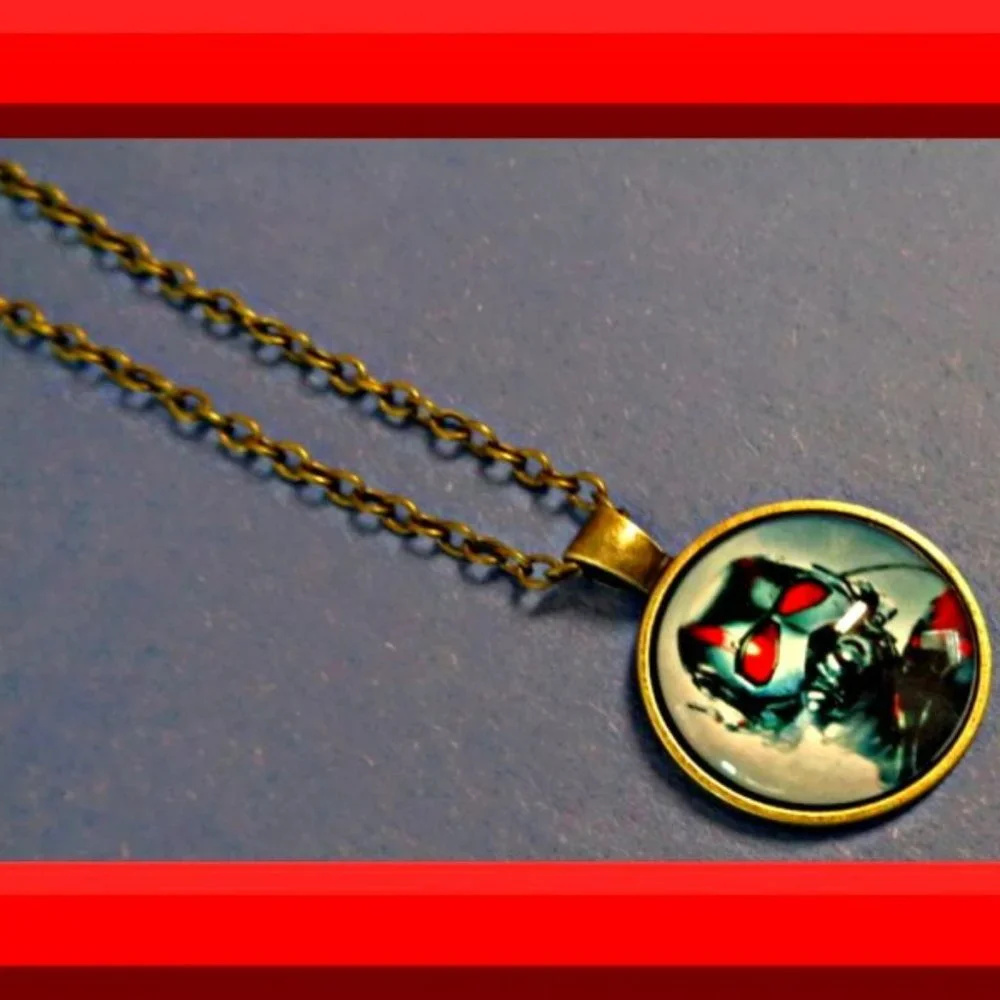 Antique Bronze In Color Super Hero Ant-Man Necklace Unisex For Kids
